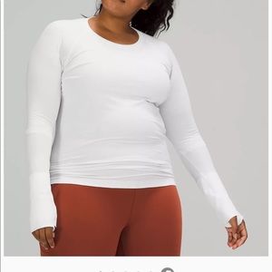 White Lululemon long sleeve
